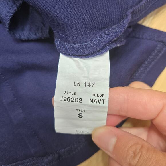 JAANUU Scrub Top Womens Small Navy 4 Pocket V Neck Pontelux J96202 - Picture 7 of 7